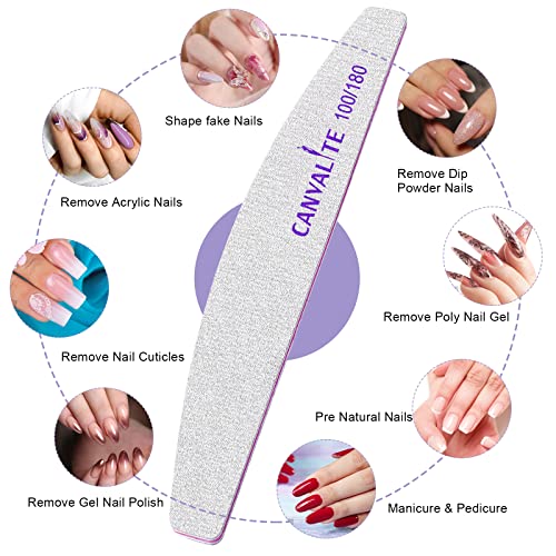 Canvalite Nail Files - 10 PCS - Salon & Home Styling