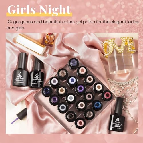 Beetles 23Pcs Gel Nail Polish Set - Girls Night Collection