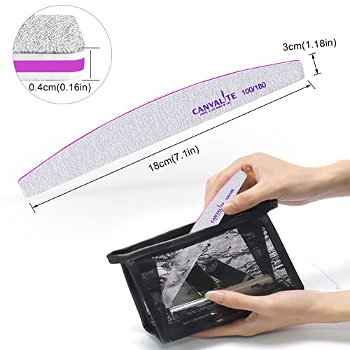Canvalite Nail Files - 10 PCS - Salon & Home Styling