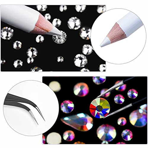 2400pcs Nail Art Rhinestones + Organizer + Tools