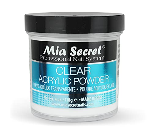 Mia Secret Clear Acrylic Powder - 4oz