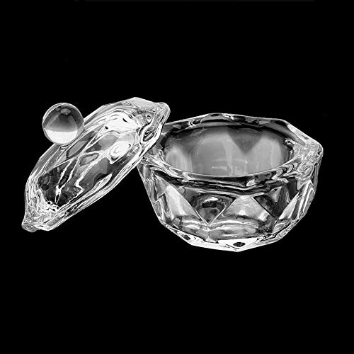 Clear Acrylic Liquid Powder Dappen Dish Bowl for Nail Art