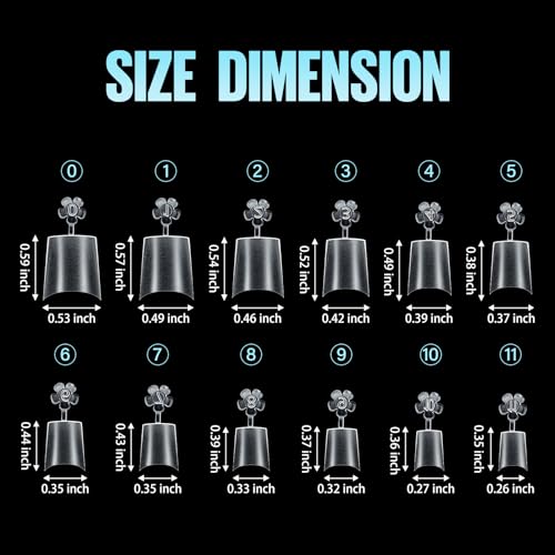 Soft Gel Nail Tips: TOMICCA Short Coffin (8 sizes)