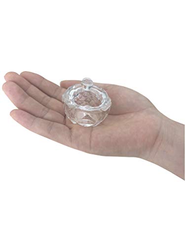 Clear Acrylic Liquid Powder Dappen Dish Bowl for Nail Art