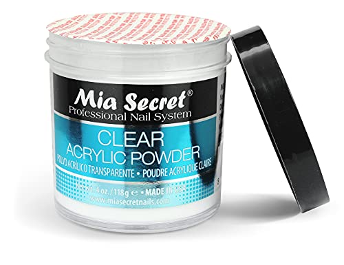 Mia Secret Clear Acrylic Powder - 4oz
