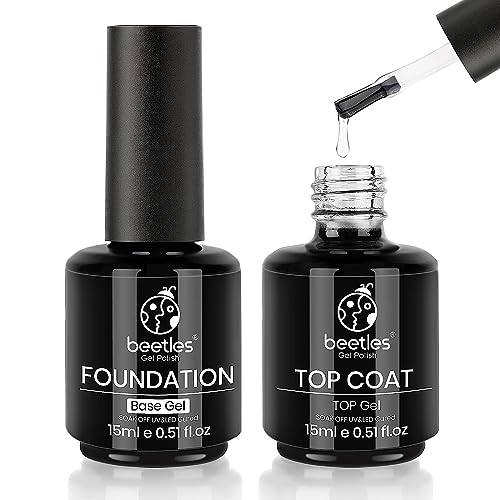Beetles 2 Pcs Gel Top/Base Coat Set - Shine & Long Lasting