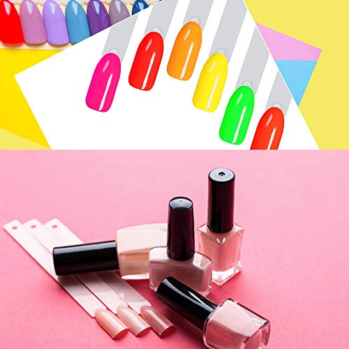 150pc Clear Nail Swatch Sticks: Artful Color Display