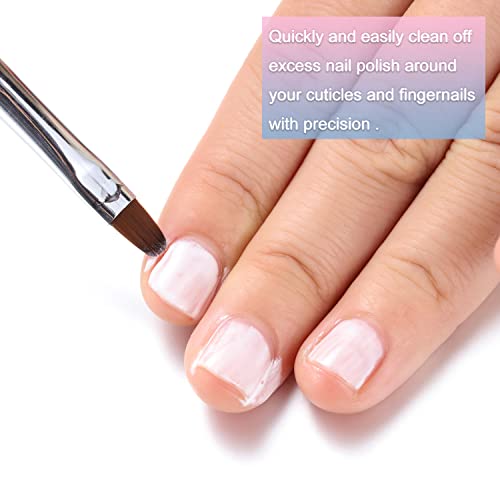 INENK Acetone Resistant Nail Cleaning Brushes (2 Pcs)