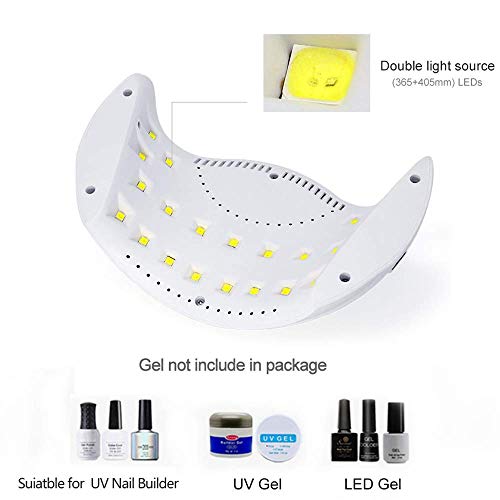 LKE Gel UV LED Nail Lamp 40W