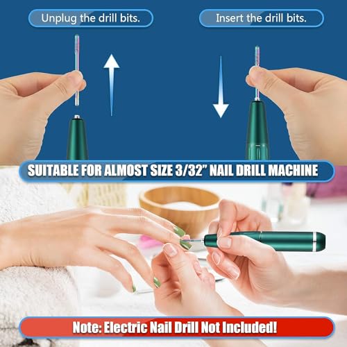 21-piece Nail Drill Bits Set-Nail File and Bit Kit
