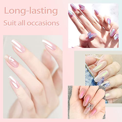 Metallic Mirror Effect Nail Powder - Violet Green Emerald