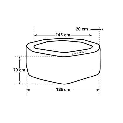 NETSPA Octagonal Inflatable Spa - Python 5/6 People