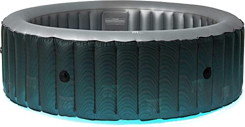 6-Person Outdoor Bubble Spa with UVC Sanitization, Quick Heating