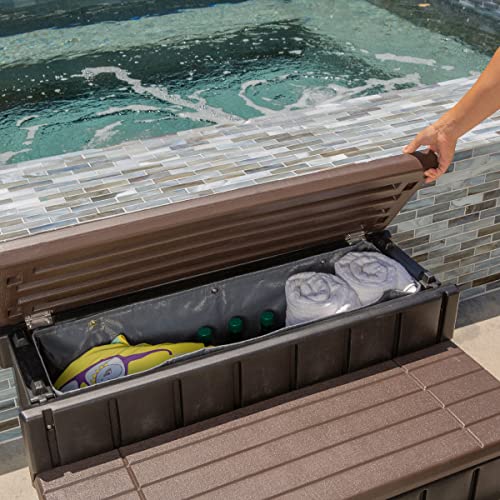 XtremepowerUS Slip-Resistant Spa Step with Storage