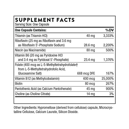 Thorne B-Complex #12 - Active B12 & Folate - 60 Caps