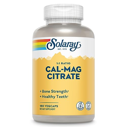 Solaray Calcium Magnesium 1:1 Ratio, Bone & Muscle Support