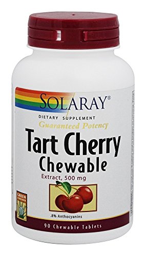 SOLARAY Tart Cherry Fruit Extract Chewables, 500mg | 90ct