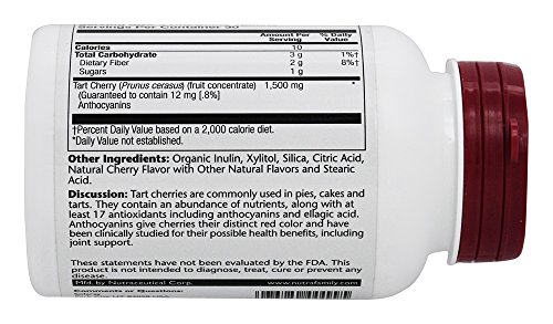 SOLARAY Tart Cherry Fruit Extract Chewables, 500mg | 90ct