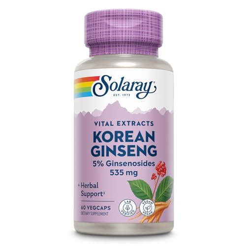 SOLARAY Korean Ginseng Root Extract - Energy & Stress Support