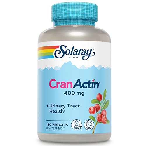 Solaray Cranactin Cranberry Extract Capsules, 400mg, 180ct