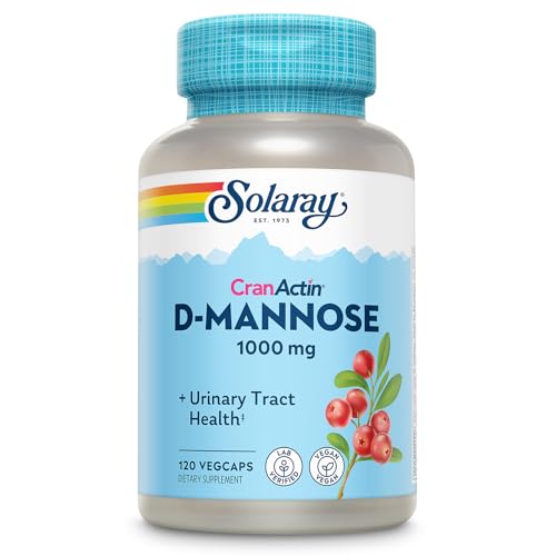 SOLARAY D-Mannose w/CranActin 1000mg w/VIT C (120 CT)