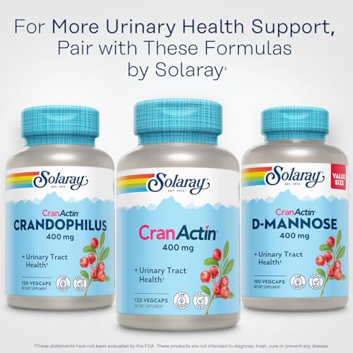 Solaray Cranactin Cranberry Capsules, 400mg (120 count)