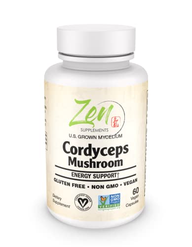 Cordyceps Mushroom Supplement - 60 Capsules