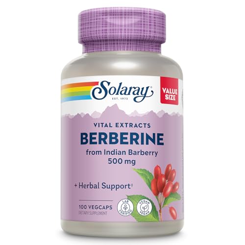 SOLARAY Berberine 500 mg Indian Barberry Root Extract