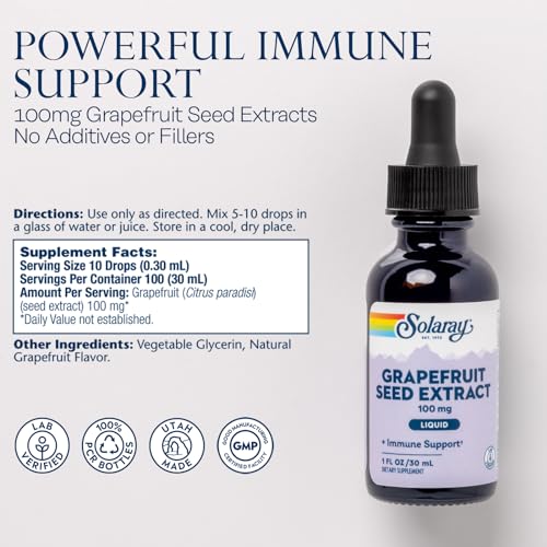 Solaray Grapefruit Seed Extract Liquid - Immune System Support