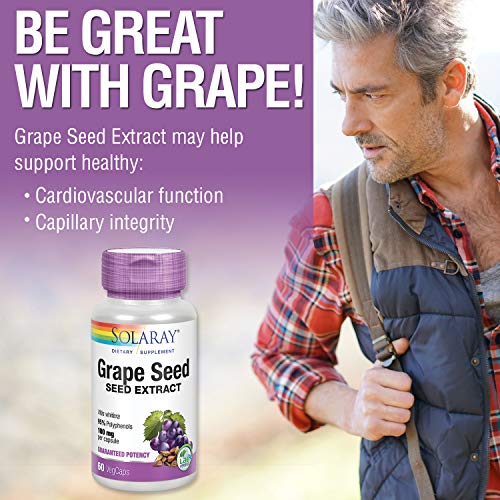 SOLARAY Grape Seed Extract 100mg for Cardiovascular Health