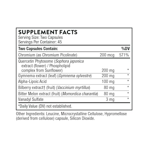 Thorne Diabenil - Health Support with Chromium - 90 Capsules