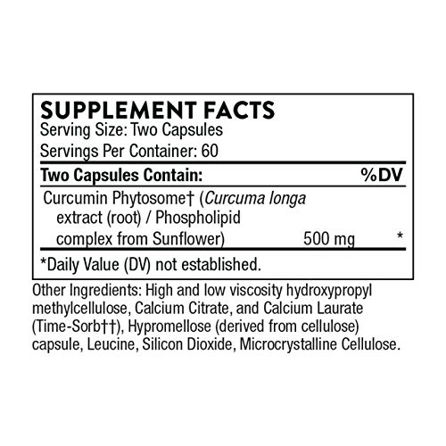 Curcumin Phytosome 500 mg - High Absorption - Joint & Muscle Support