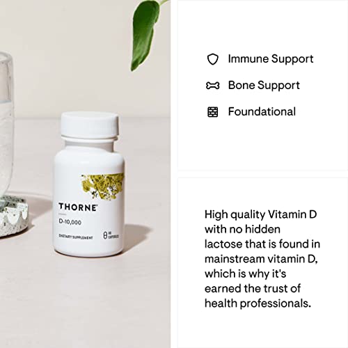 Thorne Vitamin D-10,000 - 10,000 IU - Bone & Immune Support