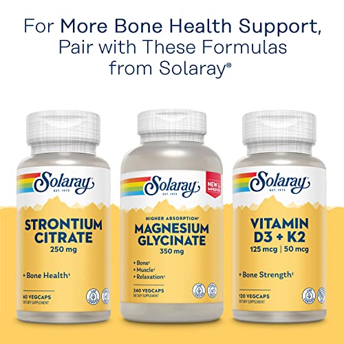 Solaray Calcium Bisglycinate 1000mg with Vitamin D-3 Vegan