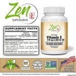 High Potency Natural Vitamin E Capsules - 1000IU