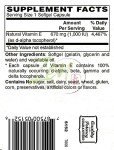 High Potency Natural Vitamin E Capsules - 1000IU