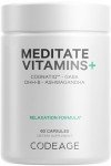 Meditate Vitamins+ for Brain Health - 60 Capsules