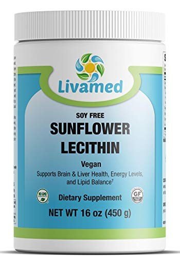 Sunflower Lecithin Powder by Livamed, 16 oz