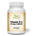 Vitamin D3 Gel Caps for Healthy Bones & Immunity