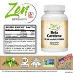 Beta Carotene 25,000 IU Softgels for Health