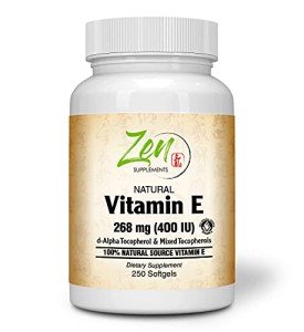 Zen Natural Vitamin E Capsules - 400IU, Non-GMO