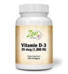 Vitamin D3 1000 IU Softgels for Bone Health