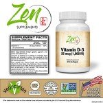 Vitamin D3 1000 IU Softgels for Bone Health
