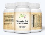 Vitamin D3 1000 IU Softgels for Bone Health