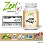Chewable Vitamin C 500mg - Orange Flavor Tablets