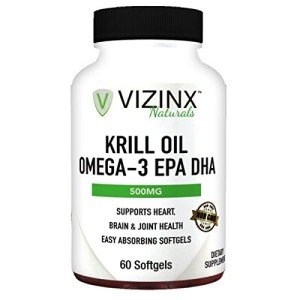 Krill Oil Omega-3 Softgels for Heart & Brain