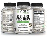 Vizinx 30 Billion Probiotics - 10 Strains, Vegetarian