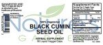 Black Cumin Seed Oil Veggie Capsules - 90 Count