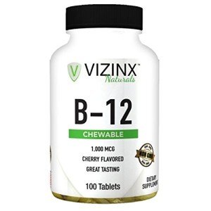 Cherry Flavored B-12 1,000 MCG - 100 Tablets