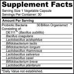 Vizinx 30 Billion Probiotics - 10 Strains, Vegetarian